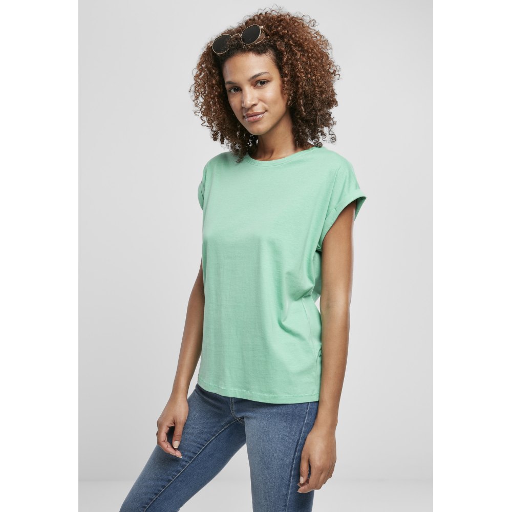 Urban Classics - Extended Shoulder Dames Tshirt - Turquoise